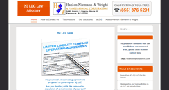 Desktop Screenshot of njllclawattorney.com